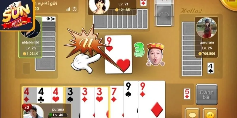Hướng dẫn cách tham gia một ván game bài Phỏm tại Sunwin