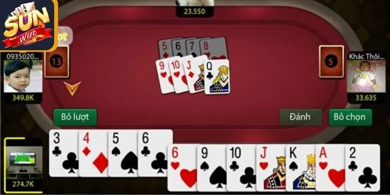 Kết thúc ván game bài Tiến Lên